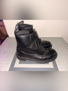 Dr. Martens Black Leather Lace-Up Ankle Boots